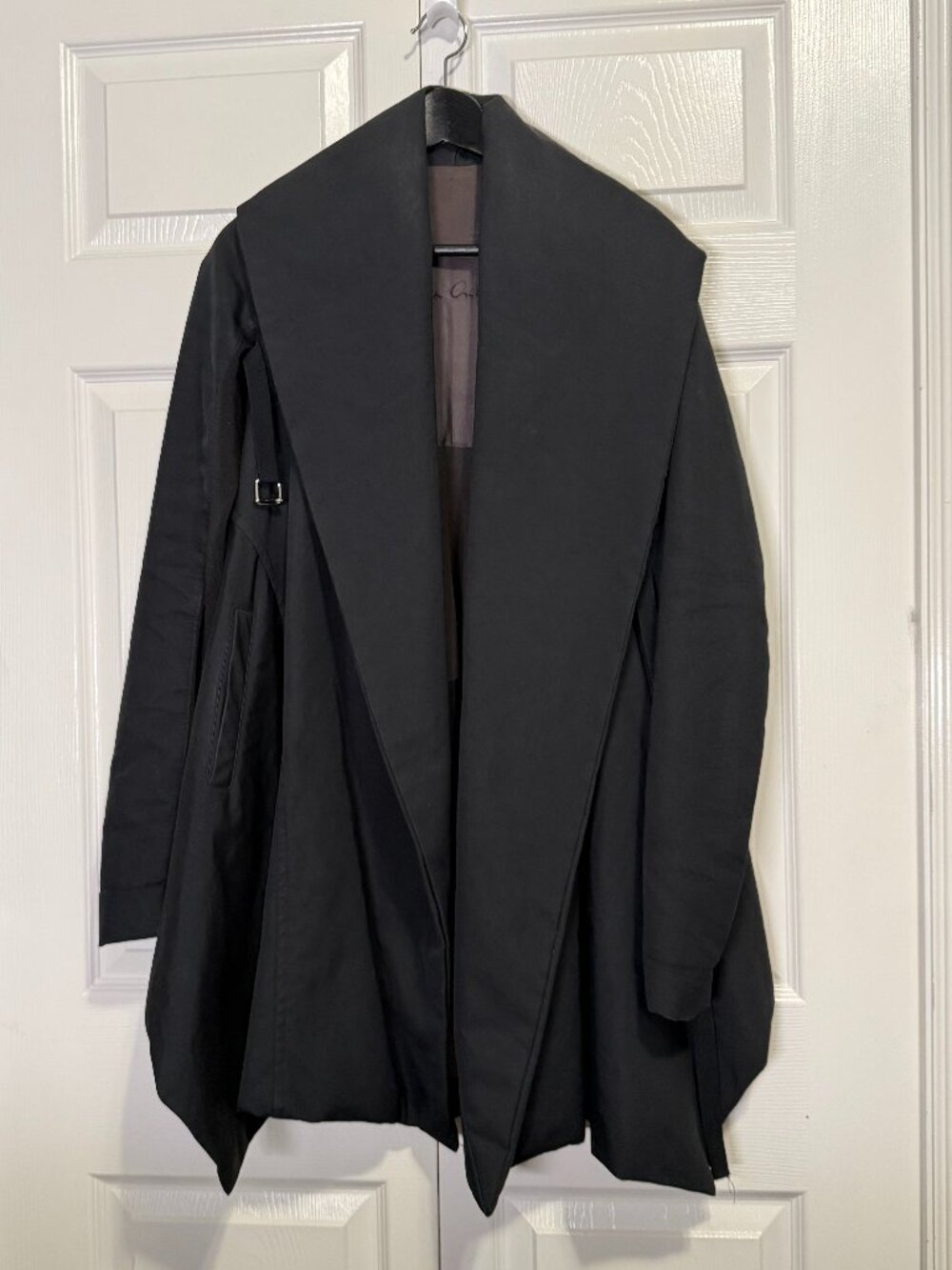 Rick Owens Archive AW08 Stag Drape Belted Jacket Coat Size 6 IT 40 Olmar Mirta